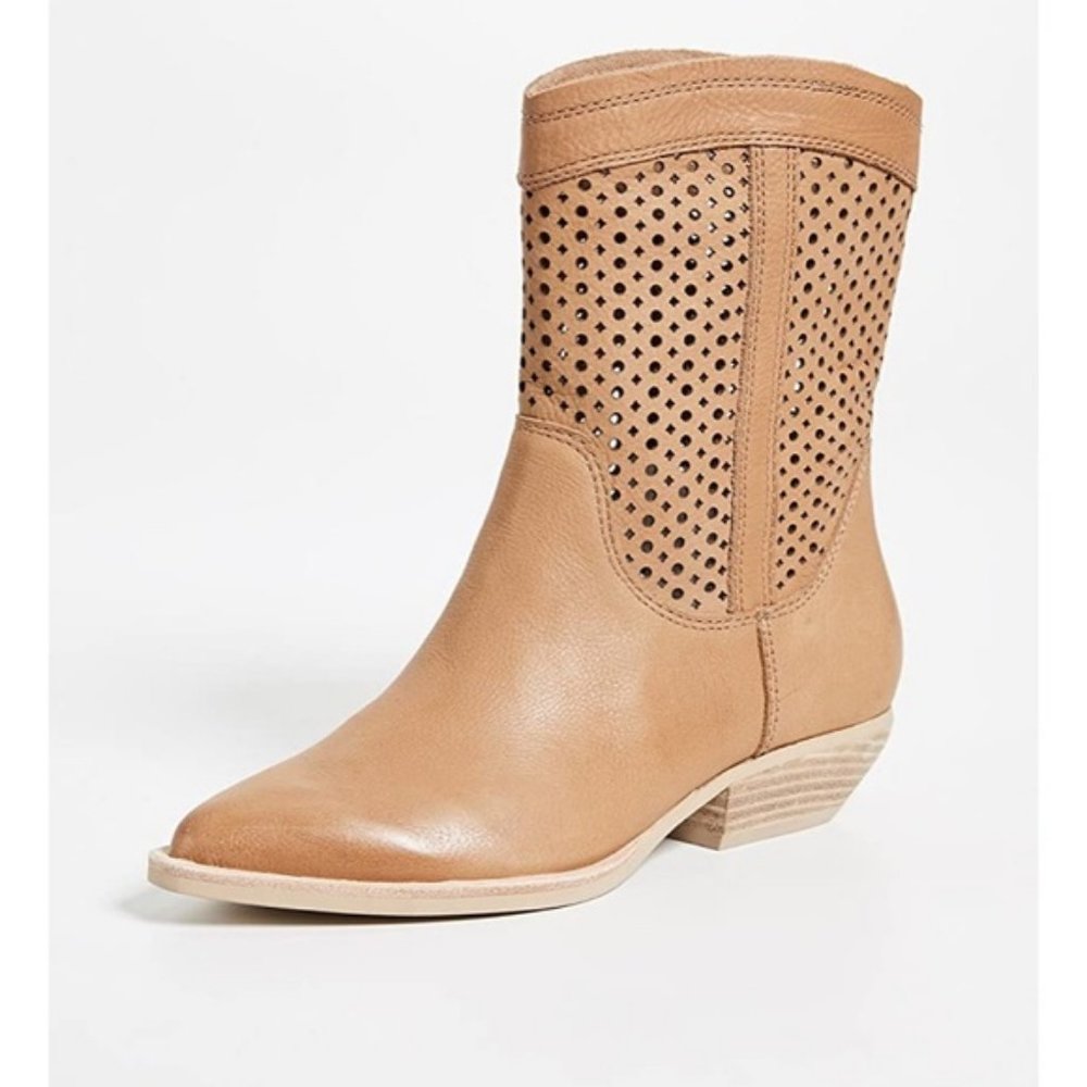 Dolce Vita Union Natural Brown Leather Booties 7.5